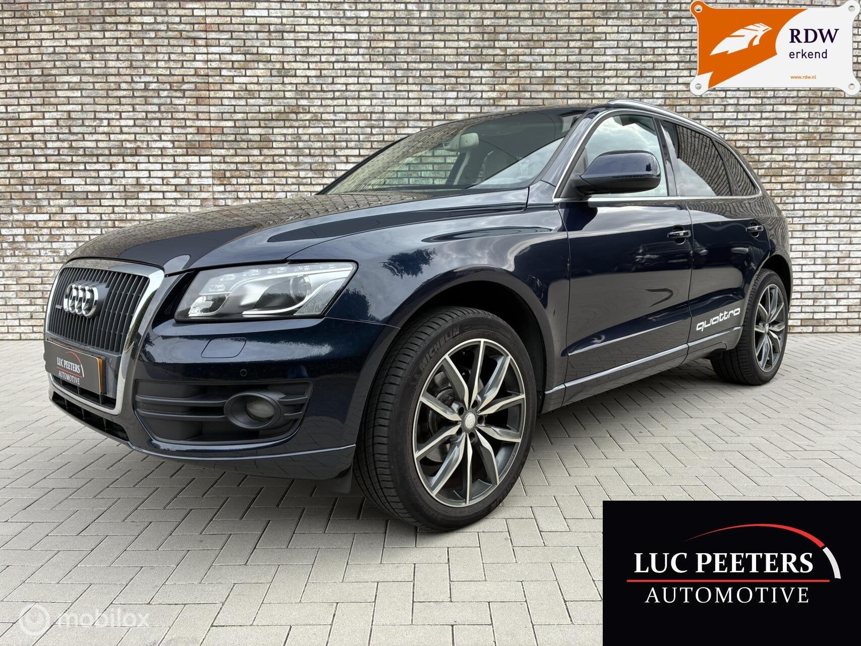 Audi Q5 2.0 TFSI Automaat Quattro Pro Line/NAP/LEDER/TREKHAA, Auto's, Automaat, Gebruikt, 4 cilinders, Blauw