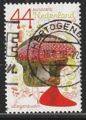 Nederland 2008 2600 Vliegenzwam, Gest Den Bosch, Ophalen of Verzenden, Na 1940, Gestempeld