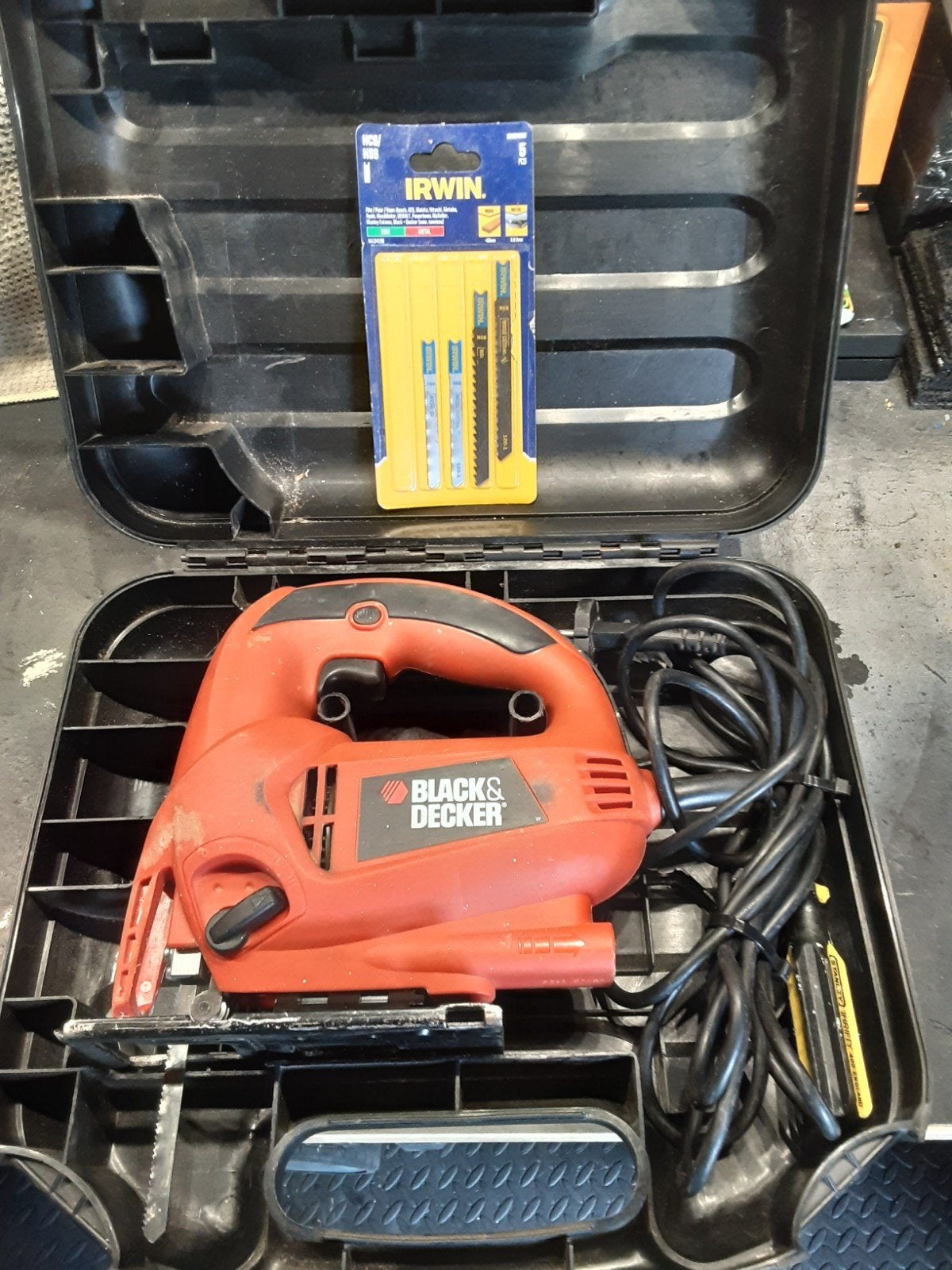 Black & Decker Decoupeerzaag KS700PE 480W met koffer, Ophalen, Gebruikt, Decoupeerzaag, Black & Decker