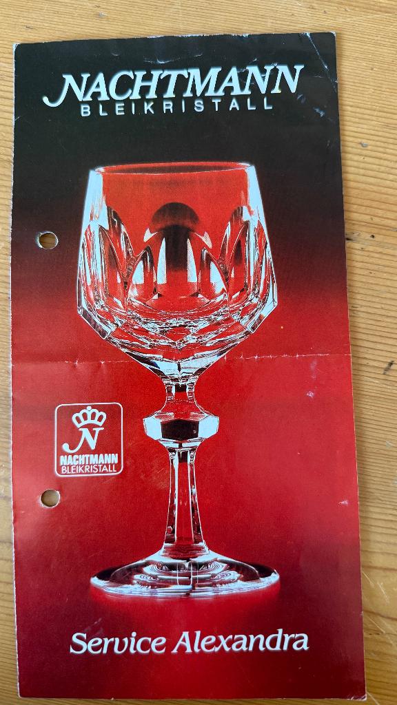 Kristallen glasservies Nachtmann ( Alexandra), Antiek en Kunst, Antiek | Glas en Kristal, Ophalen