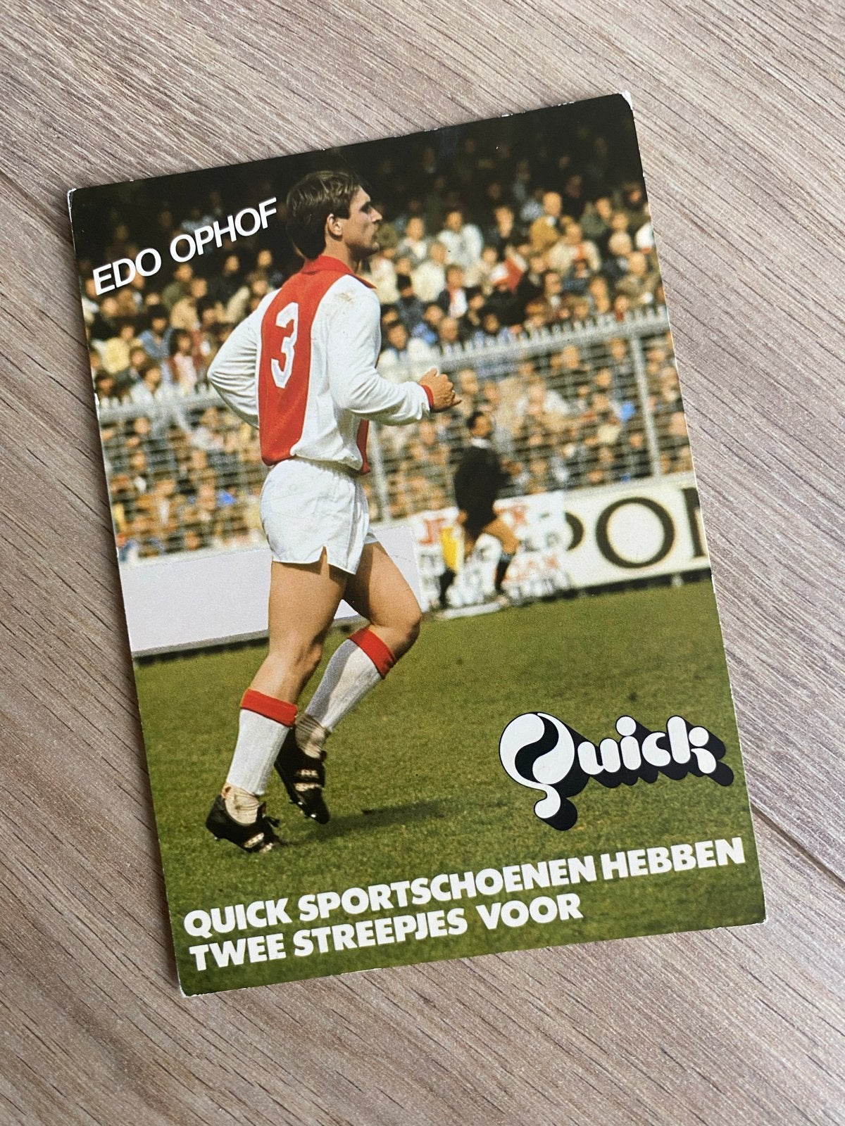 Spelerskaart Edo Ophof (Ajax) - Quick Sportschoenen, Ophalen of Verzenden, Gebruikt, Ajax, Spelerskaart