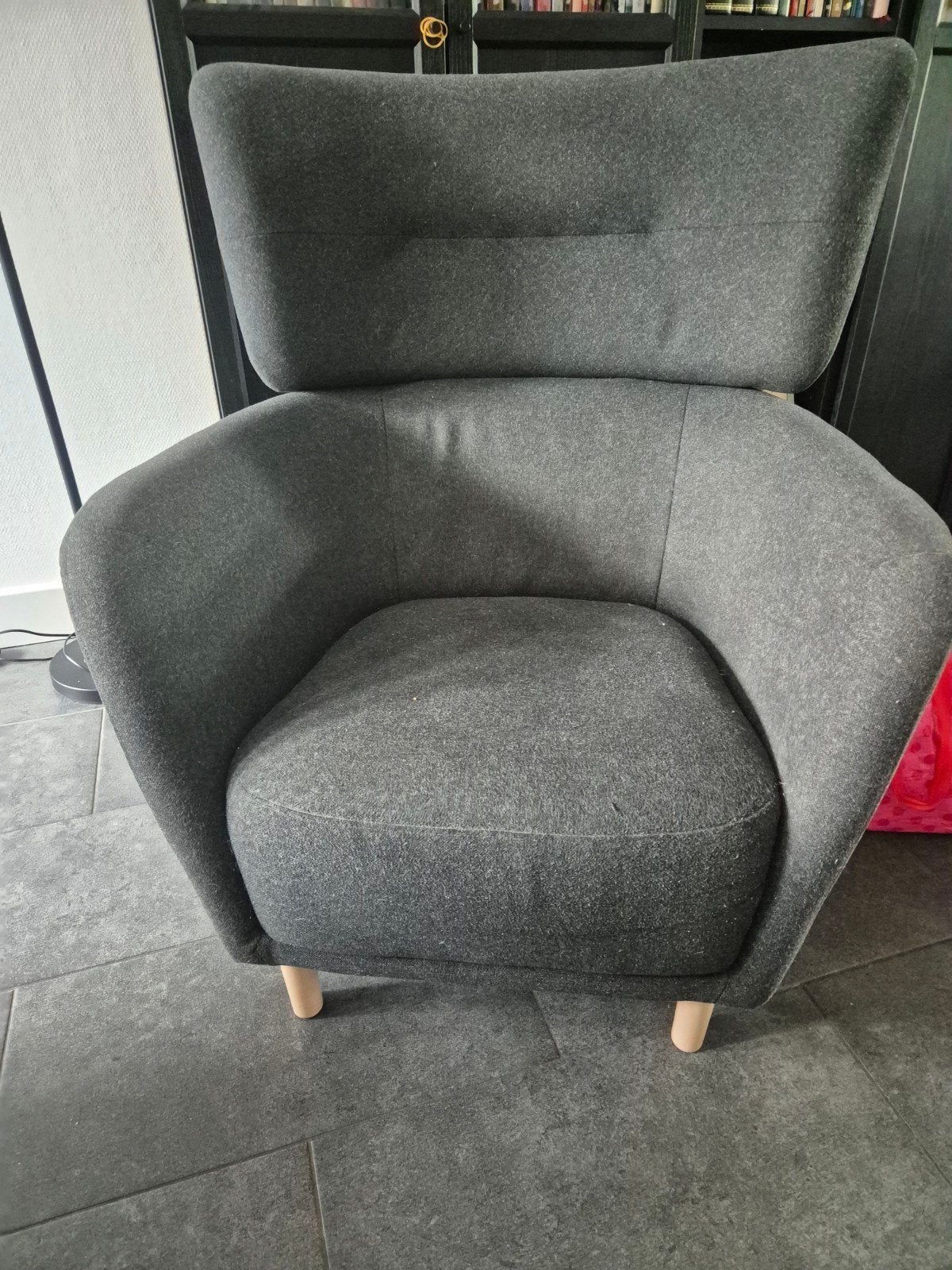 Grijze fauteuil ikea, Ophalen of Verzenden, Gebruikt, Grijs, Eén
