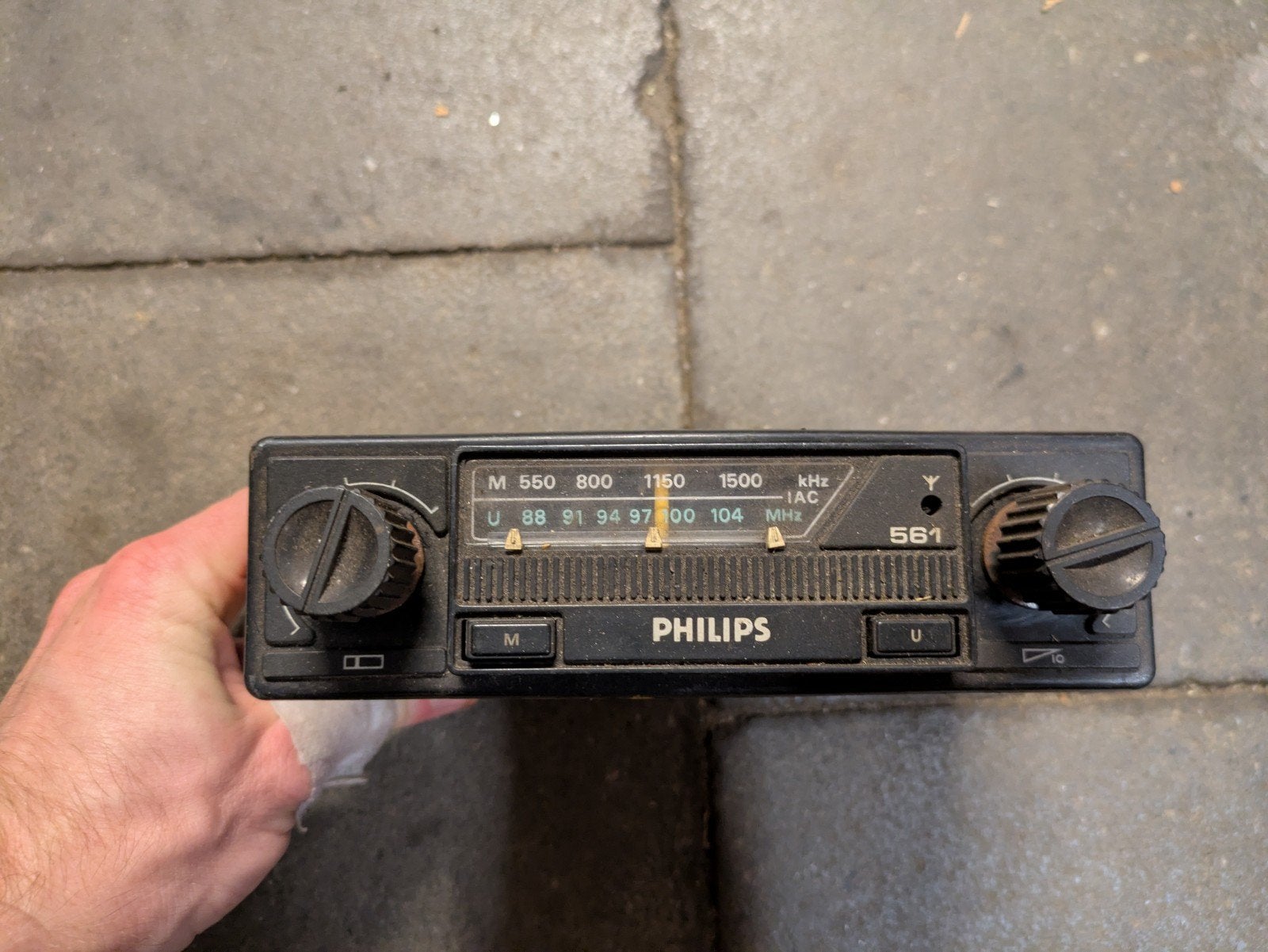 Philips 561 Autoradio Oldtimer Radio Jaren 70, Auto diversen, Ophalen of Verzenden