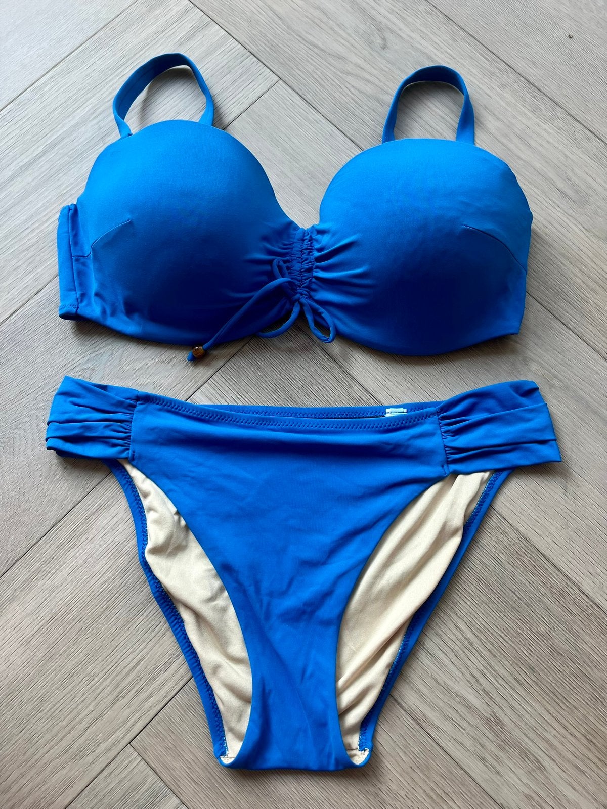 Marie Jo Swim Bikini 85D/42 Flidais Blue (LEES BESCHRIJVING), Zo goed als nieuw, Bikini, Verzenden, Blauw