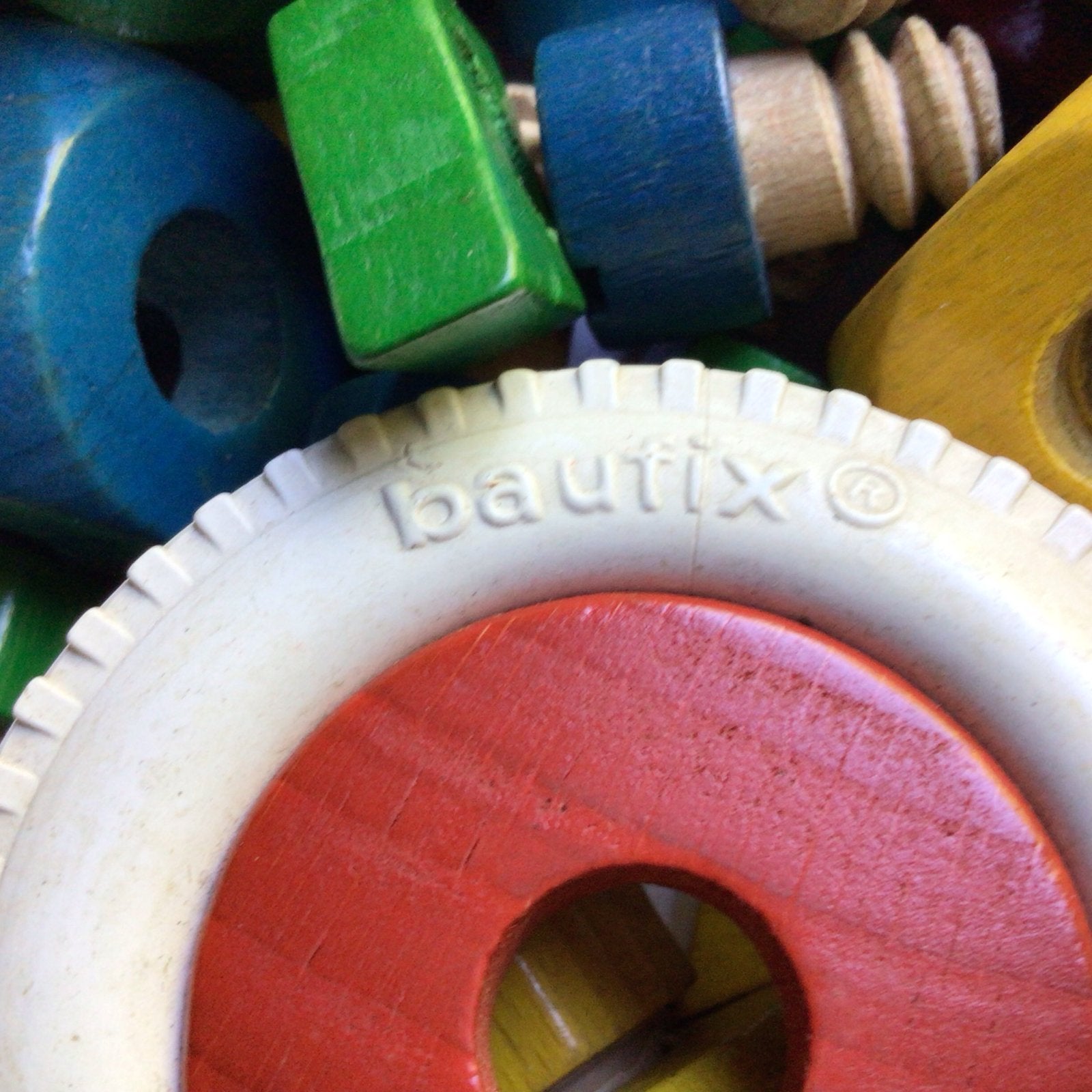 Vintage BaufiX Houten Constructiespeelgoed - ophalen, Kinderen en Baby's, Ophalen of Verzenden, Gebruikt, Overige typen