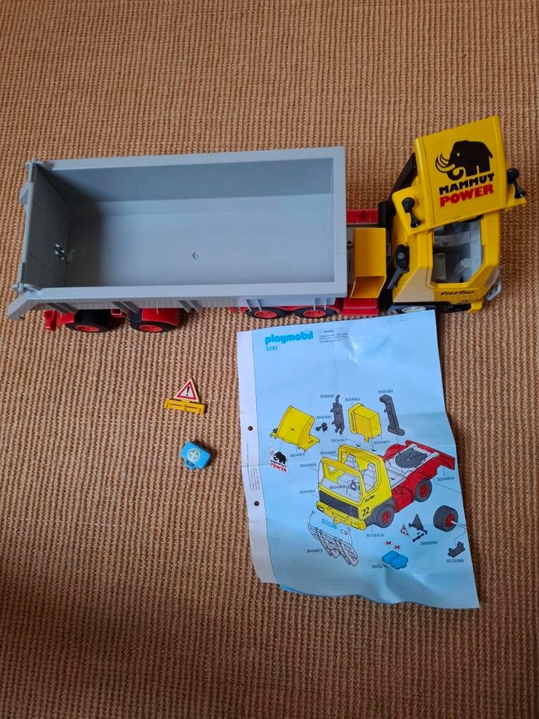 Playmobil Mammoet Power Vrachtwagen met Kiepbak 3141, Ophalen of Verzenden, Gebruikt, Complete set