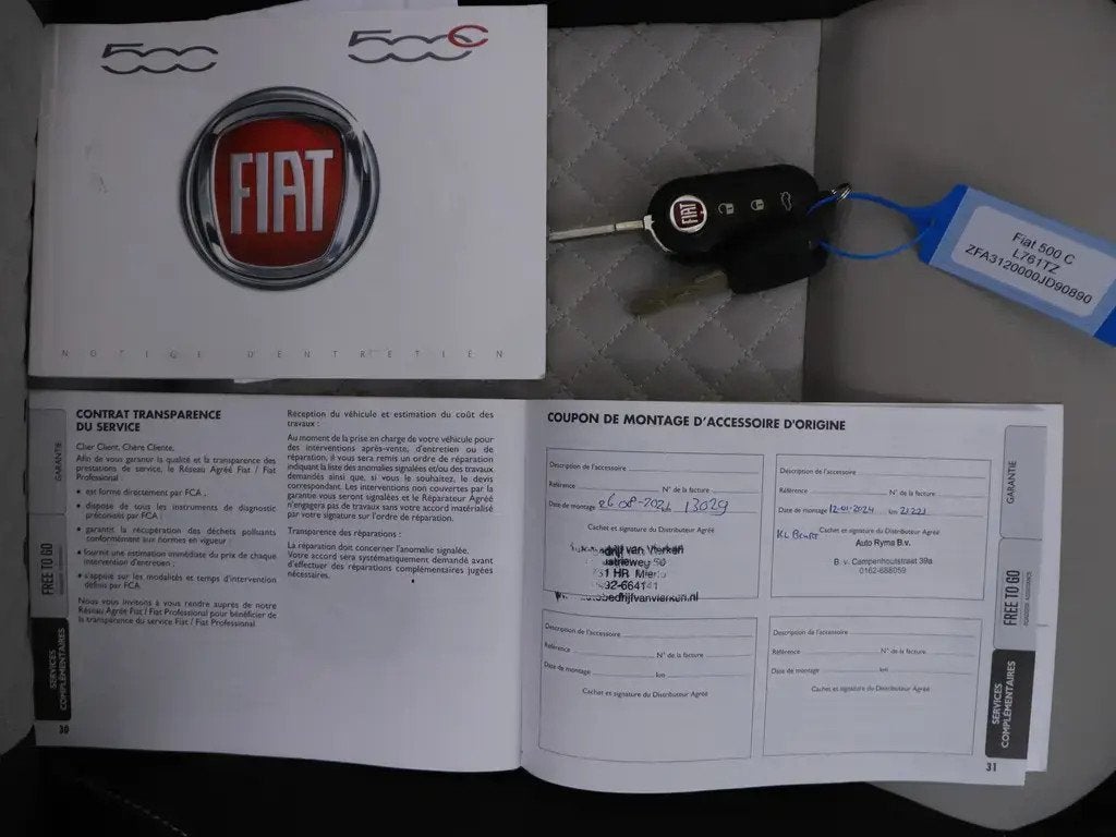 Fiat 500C 1.2 Lounge - Automaat - Navi - Airco - Cruise - LE, Auto's, Fiat, 4 cilinders, Cabriolet, 4 stoelen, Leder en Stof