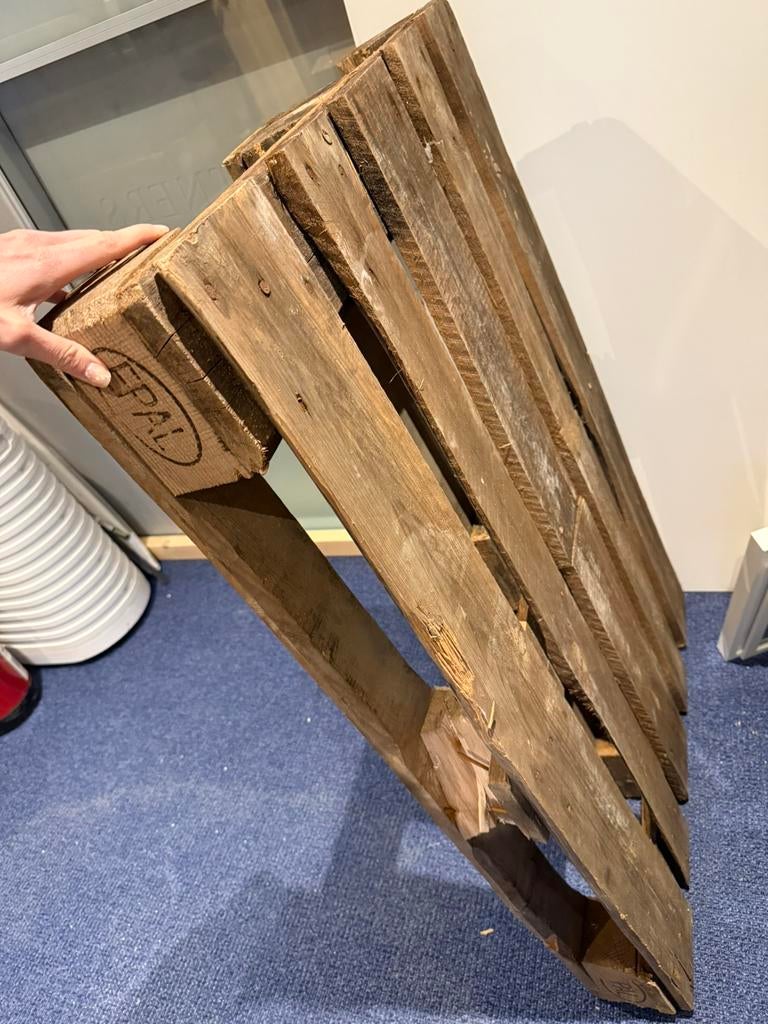 Houten pallet - gratis afhalen, Ophalen, Gebruikt, 50 mm of meer, Minder dan 200 cm