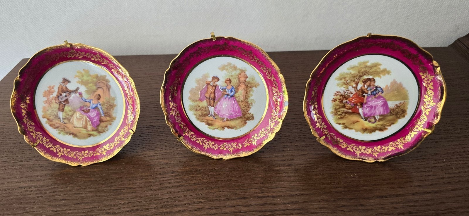 Limoges porseleinen sierbordjes, Ophalen of Verzenden