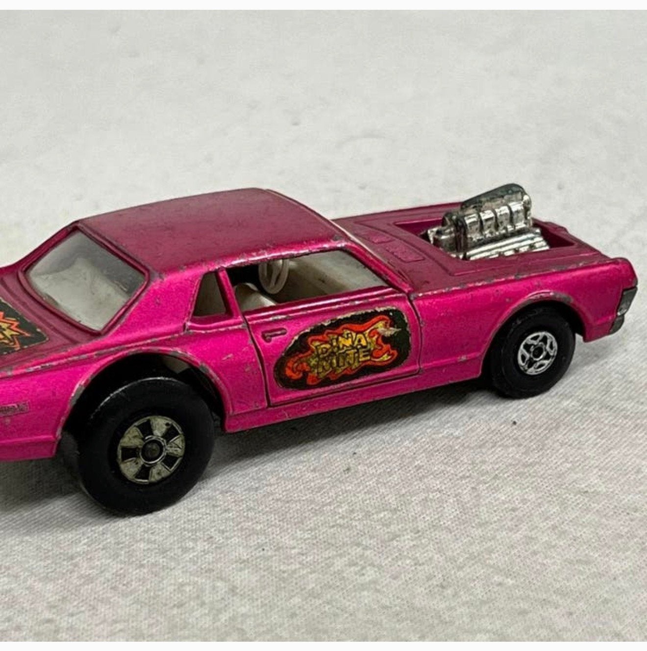 1970 Matchbox Speed Kings Cougar Dynamite Dragster K-21 K21, Gebruikt, Auto, Matchbox, Ophalen of Verzenden