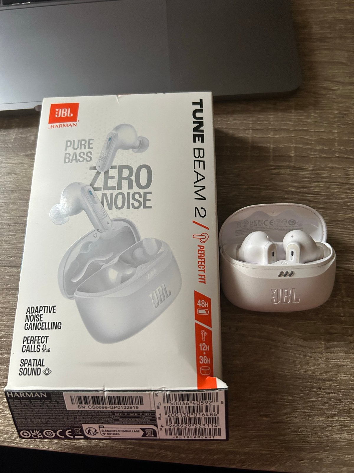 JBL Tune Beam 2 TWS Oordopjes - Wit - Met bon en garantie