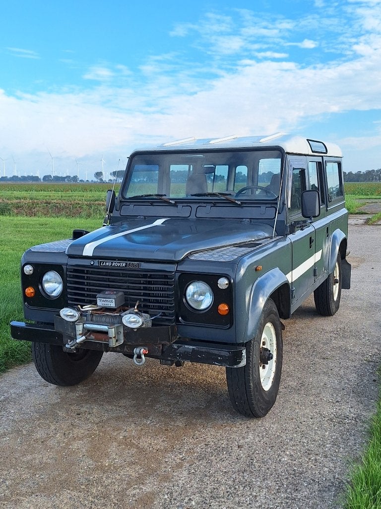 Belastingvrije Defender 110 Stationwagon 200Tdi, Auto's, 2500 cc, Stof, SUV of Terreinwagen, Zilver of Grijs