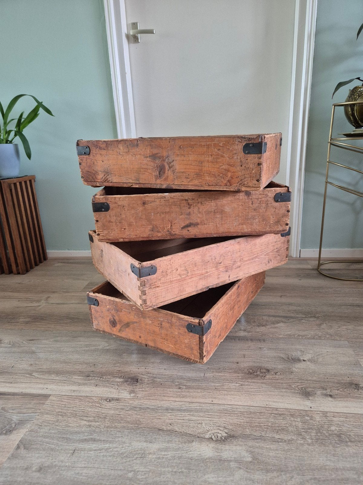 Ladenkastje van brocante laden, bijzettafel, Ophalen, 50 – 75, Minder dan 50 cm, Gebruikt