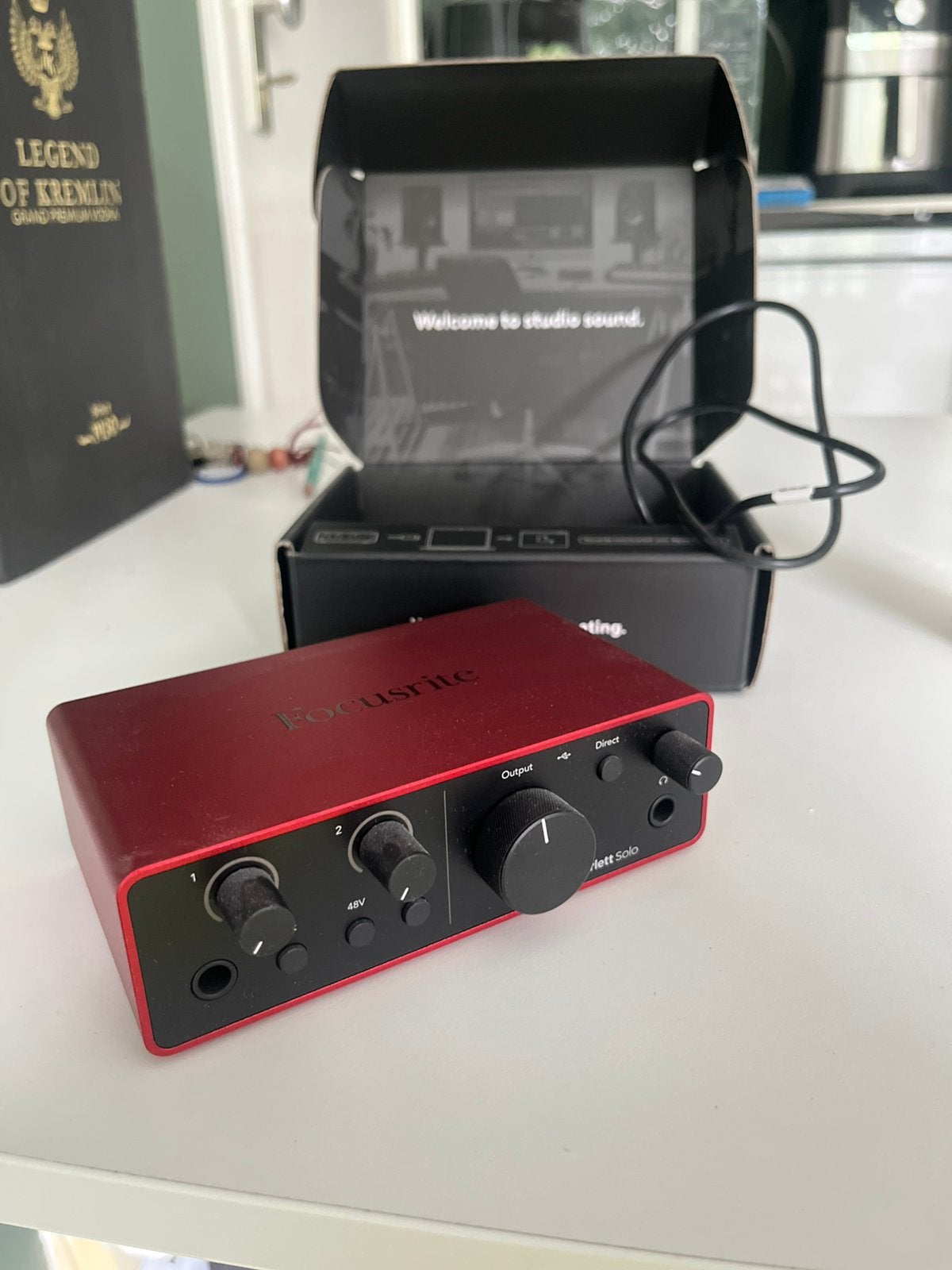 Focusrite - Scarlett Solo 4th Gen - USB Audio Interface, Computers en Software, Ophalen of Verzenden, Zo goed als nieuw