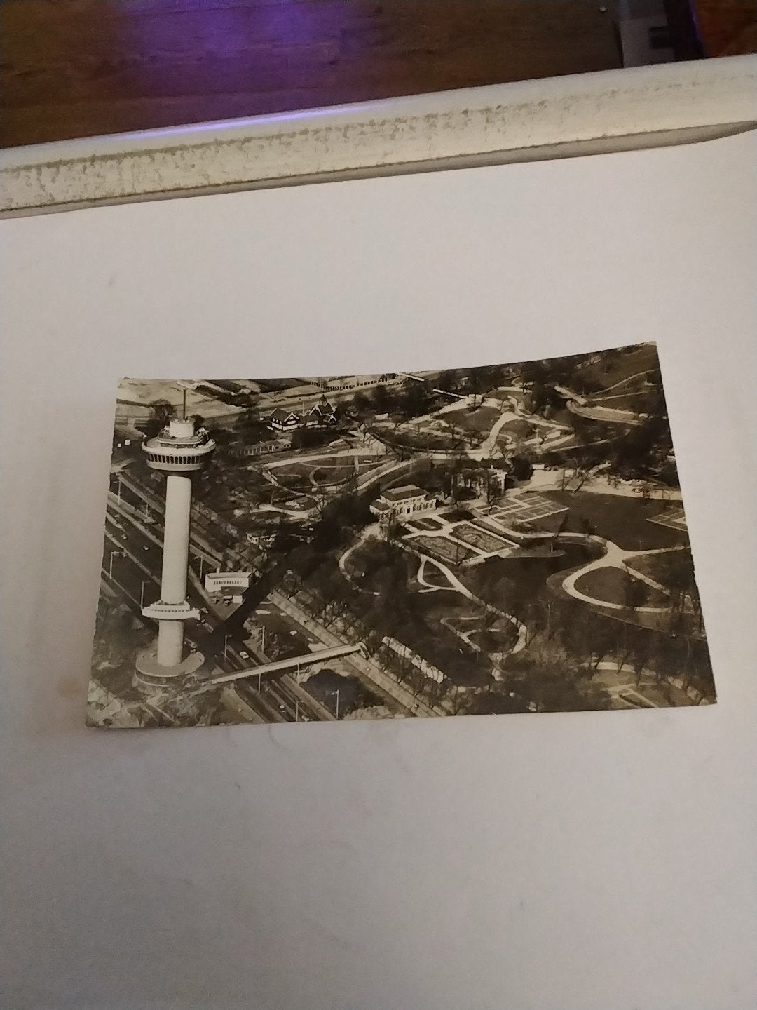 Oude ansichtkaart Rotterdam Euromast met Park, Verzamelen, Ophalen of Verzenden, 1960 tot 1980, Ongelopen, Zuid-Holland