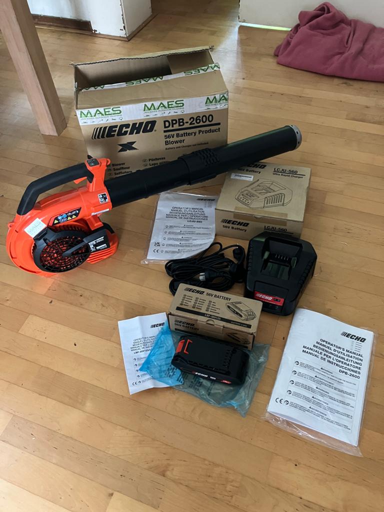 Echo DPB-2600 56V Accu Bladblazer met Accu en Lader, Tuin en Terras, Bladblazers, Ophalen of Verzenden, Nieuw, Accu, Handgedragen