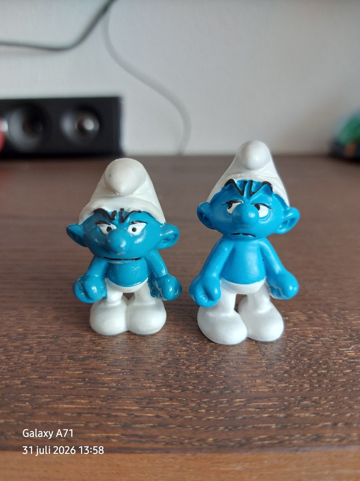 smurfen 2 varianten zie omschrijving, Verzamelen, Smurfen, Verzenden, Gebruikt, Verschillende Smurfen