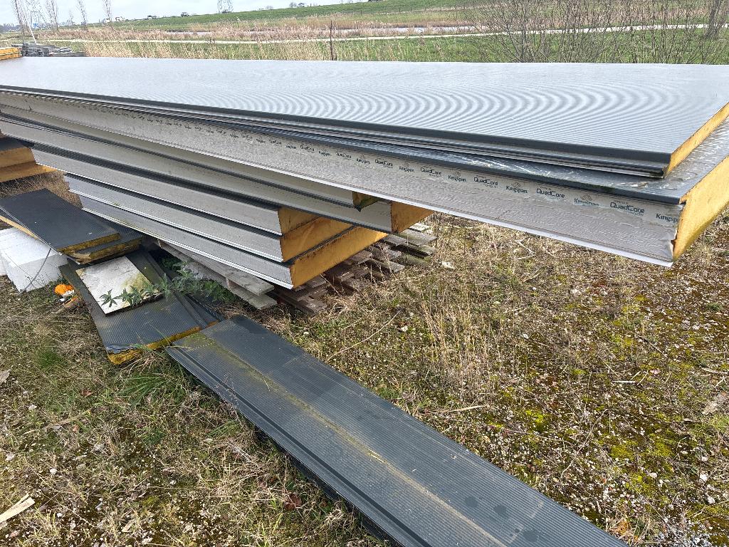 Sandwich panelen Sandwichpanelen king span Kingspan 150mm, Doe-het-zelf en Verbouw, Platen en Panelen, Ophalen, 50 tot 100 mm