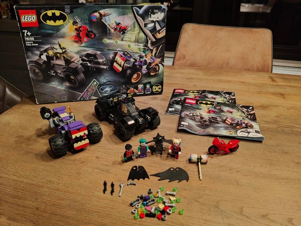 Lego 76159 Batman Joker‘s Trike chase achtervolging, Ophalen of Verzenden, Zo goed als nieuw, Complete set, Lego