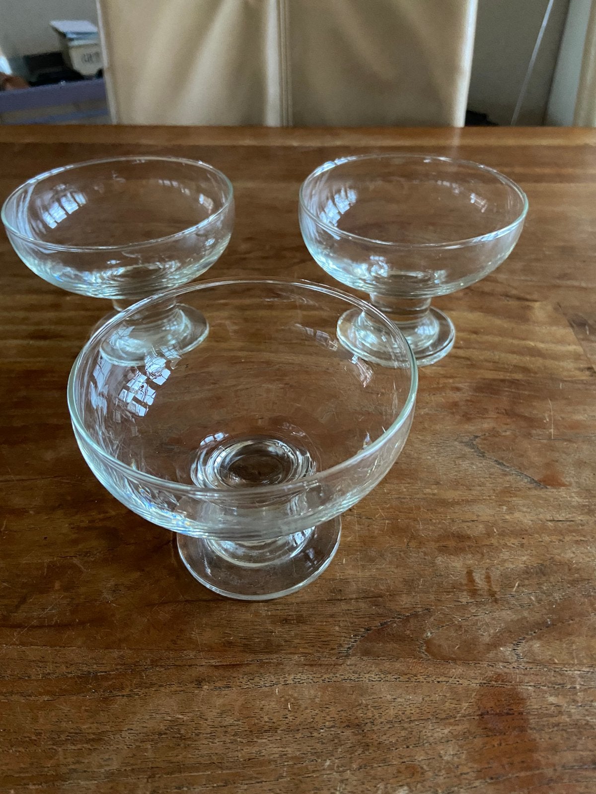 Set van 3 ijscoupes, Ophalen, Overige typen, Overige stijlen, Glas
