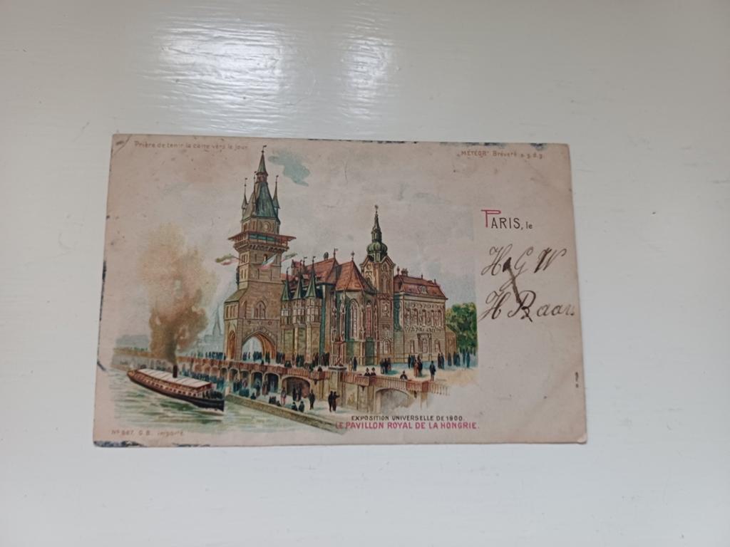 Briefkaart Paris / Hungary, Ophalen of Verzenden, Voor 1920, Gelopen, Overige thema's