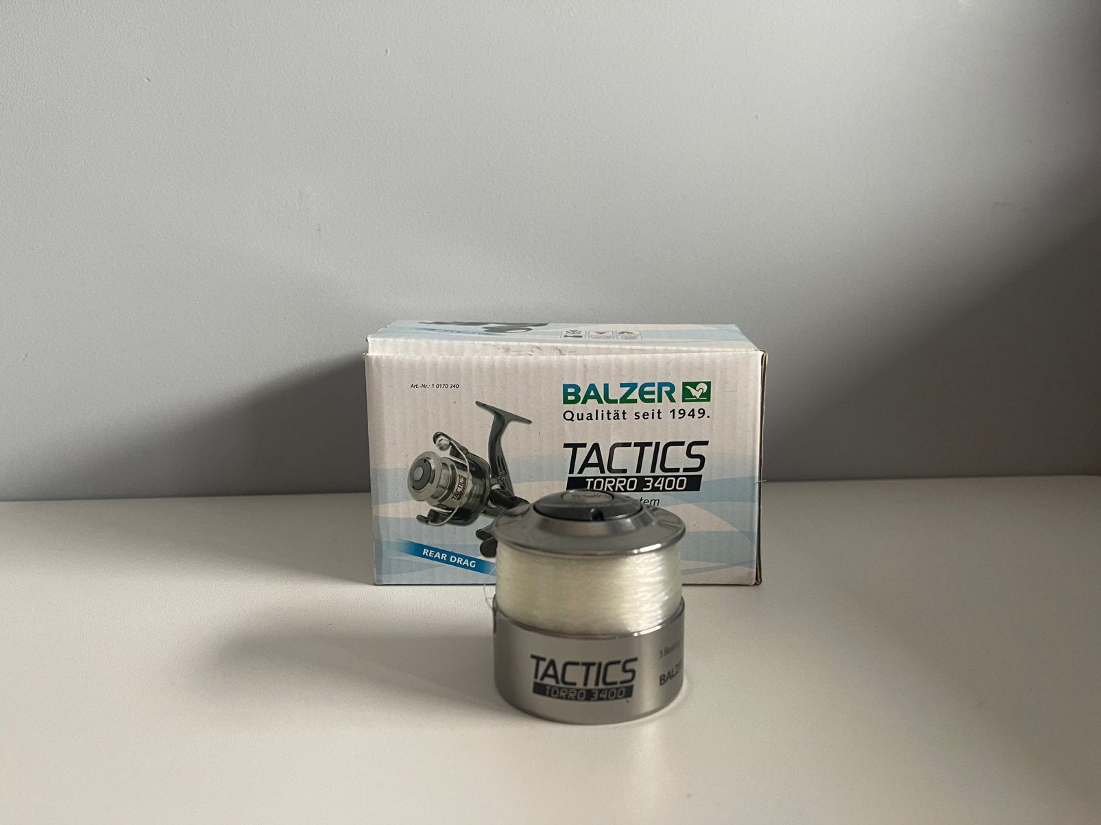 Balzer Tactics Torro 3400 reservespoel met vislijn, Watersport en Boten, Ophalen, Zo goed als nieuw, Vislijn