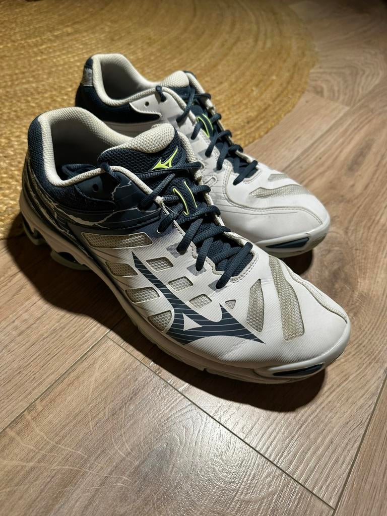 Mizuno Wave Voltage zaalschoenen maat 44.5, Sport en Fitness, Volleybal, Ophalen of Verzenden, Zo goed als nieuw, Schoenen