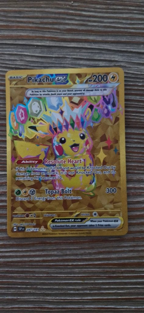 Pikachu Surging spark, Ophalen of Verzenden, Zo goed als nieuw, Losse kaart