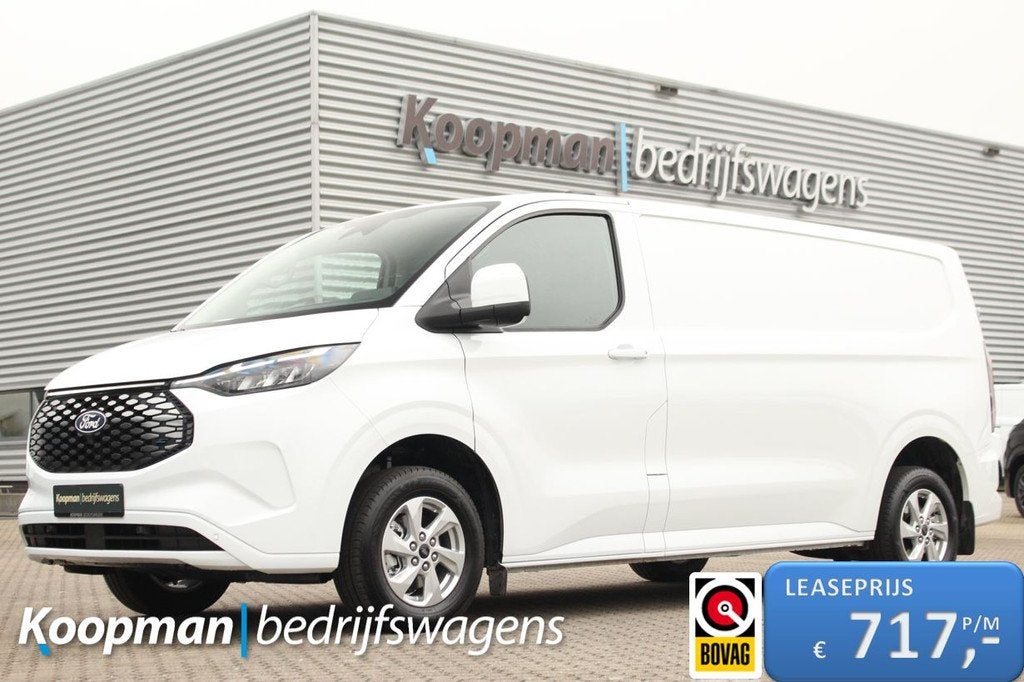 Ford E-Transit Custom 320 L2H1 Limited | 65kWh | 160kW/218pk, Auto's, Bestelauto's, Bedrijf, Te koop, ABS, Achteruitrijcamera