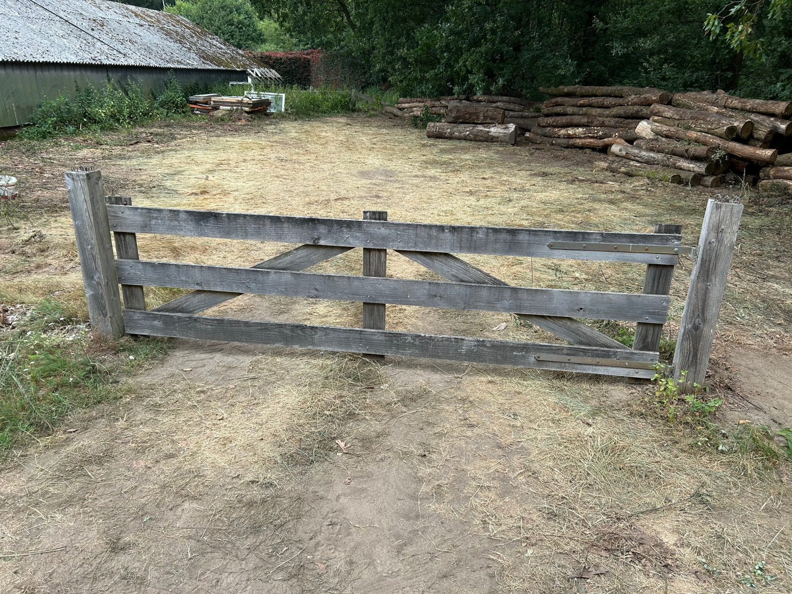 Douglas hek poort landhek, Ophalen, Zo goed als nieuw, Hout, Tuinhek