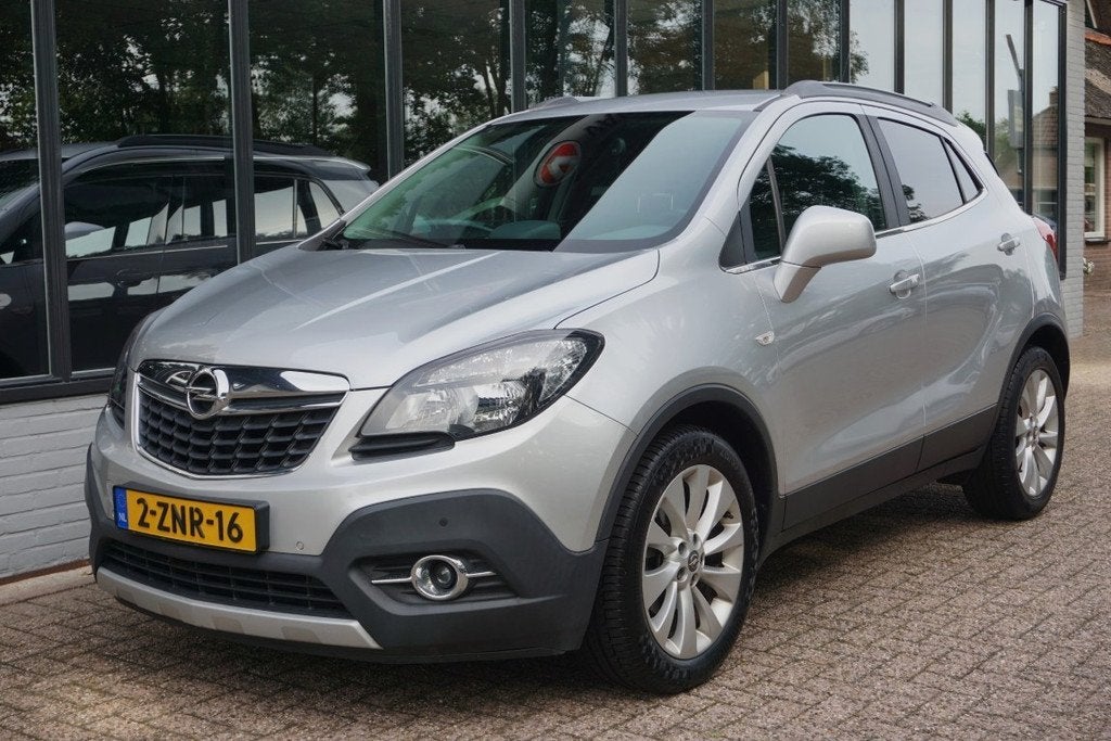 Opel Mokka 1.4 T Cosmo Camera/Trekhaak! (bj 2015), Voorwielaandrijving, Gebruikt, 4 cilinders, Leder en Stof