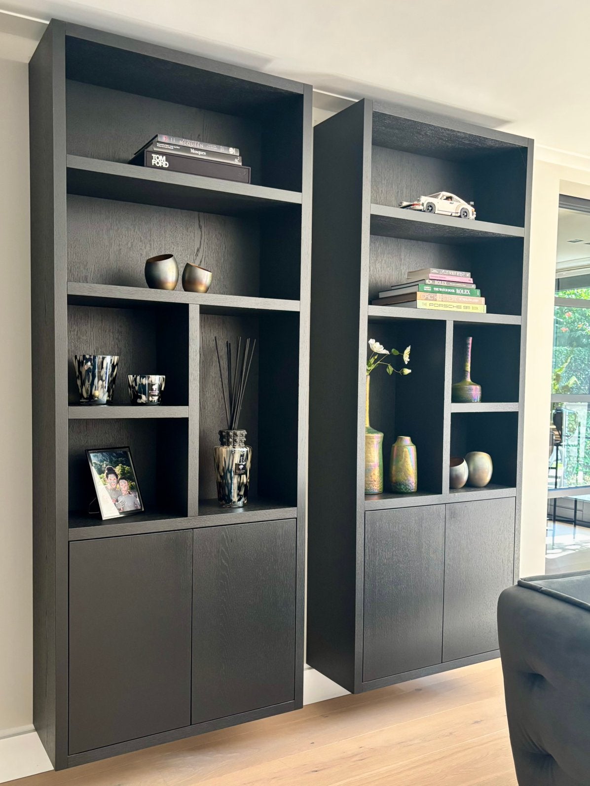 Bieden vanaf €3000 eiken vakkenkast/wandkast, Huis en Inrichting, Ophalen, Met deur(en), 200 cm of meer, Eikenhout