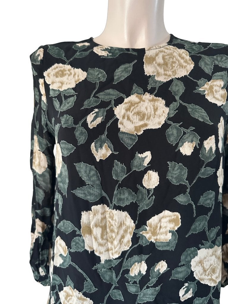 Ganni jurk S, Zwart, Ophalen of Verzenden, Zo goed als nieuw, Boven de knie