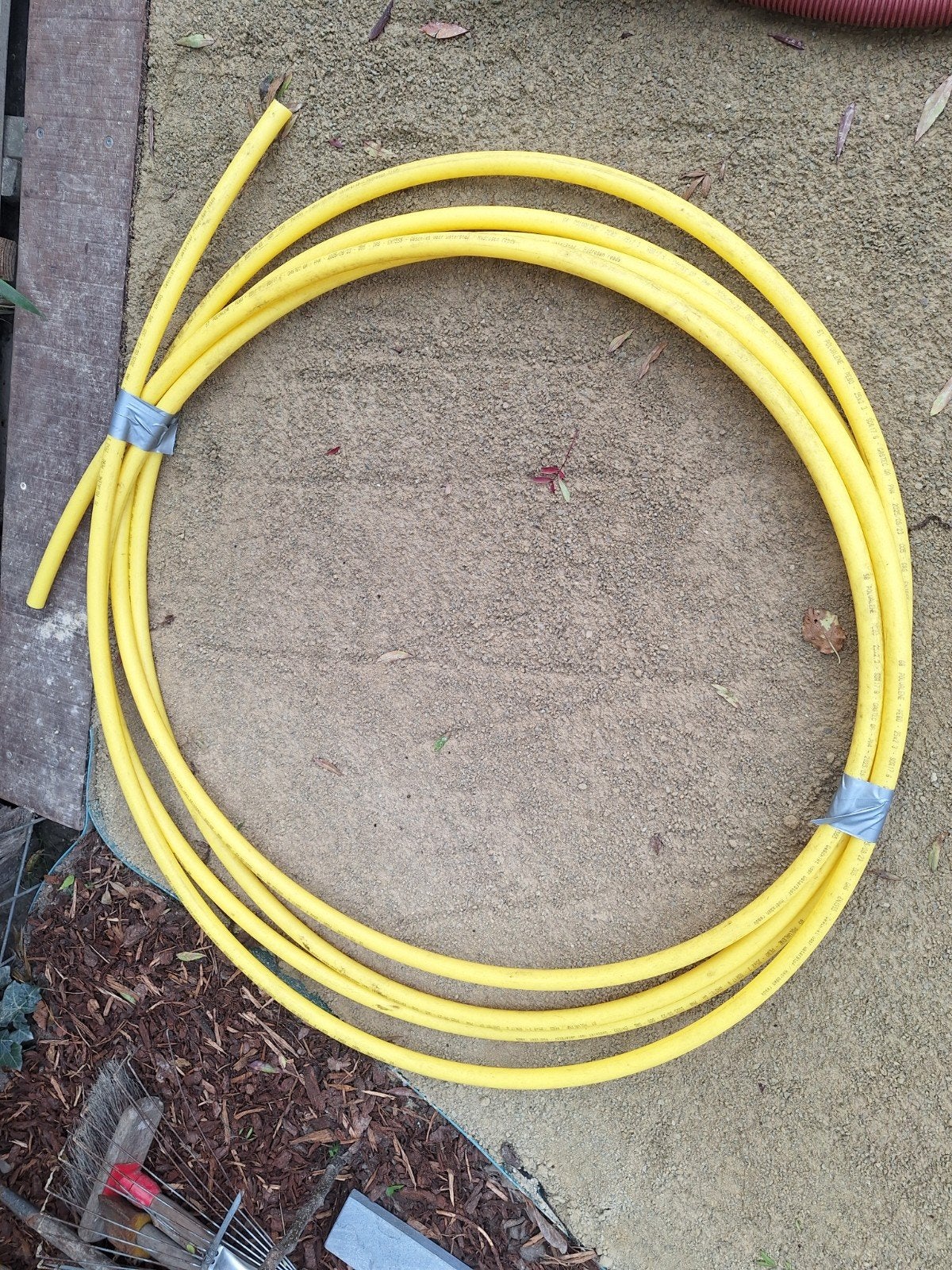 14m gele gasleiding PE80 polualene, Ophalen, Overige materialen, 6 meter of meer, Nieuw