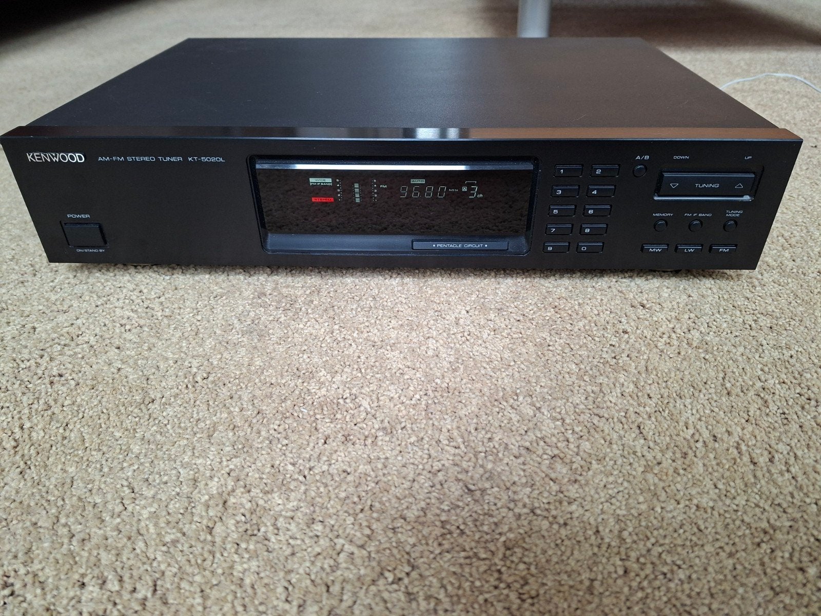 Kenwood KT5020L AM/ FM stereo tuner, Audio, Tv en Foto, Tuners, Ophalen, Gebruikt