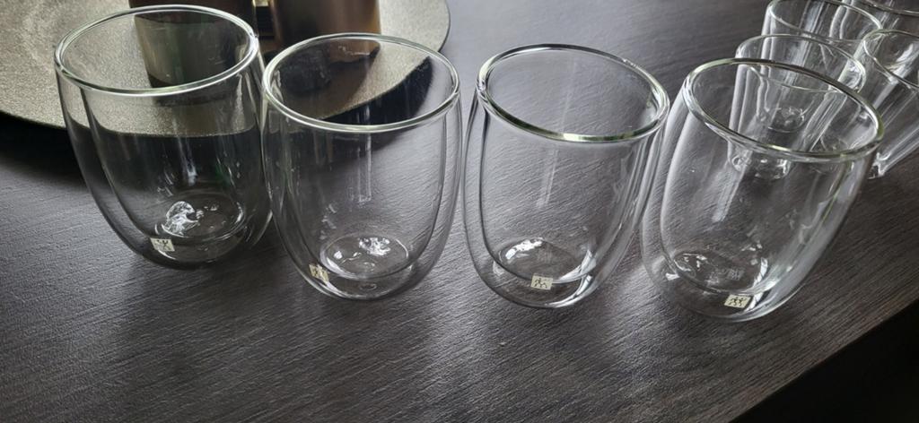 Dubbelwandige koffie of thee glazen zwilling, Verzamelen, Glas en Borrelglaasjes, Ophalen of Verzenden, Zo goed als nieuw, Overige typen