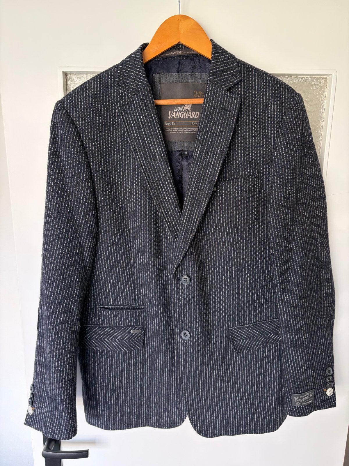 Vanguard Colbert mt:50 D.blauw, Kleding | Heren, Ophalen of Verzenden, Gedragen, Maat 48/50 (M), Blauw