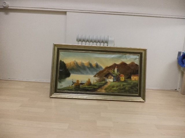 Antiek schilderij / schilderij landschap, Antiek en Kunst, Kunst | Schilderijen | Klassiek, Ophalen