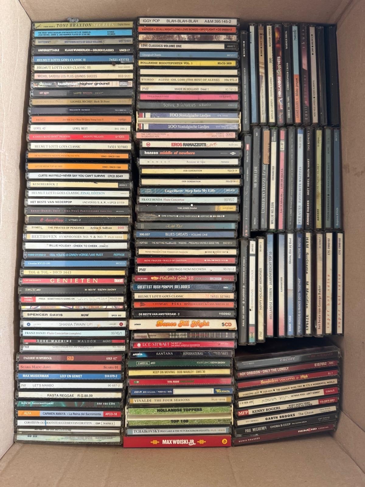 Titel: Grote partij cd's (ca. 105 stuks), Cd's en Dvd's, Cd's | Verzamelalbums, Ophalen, Gebruikt, Overige genres, Inclusief doosje