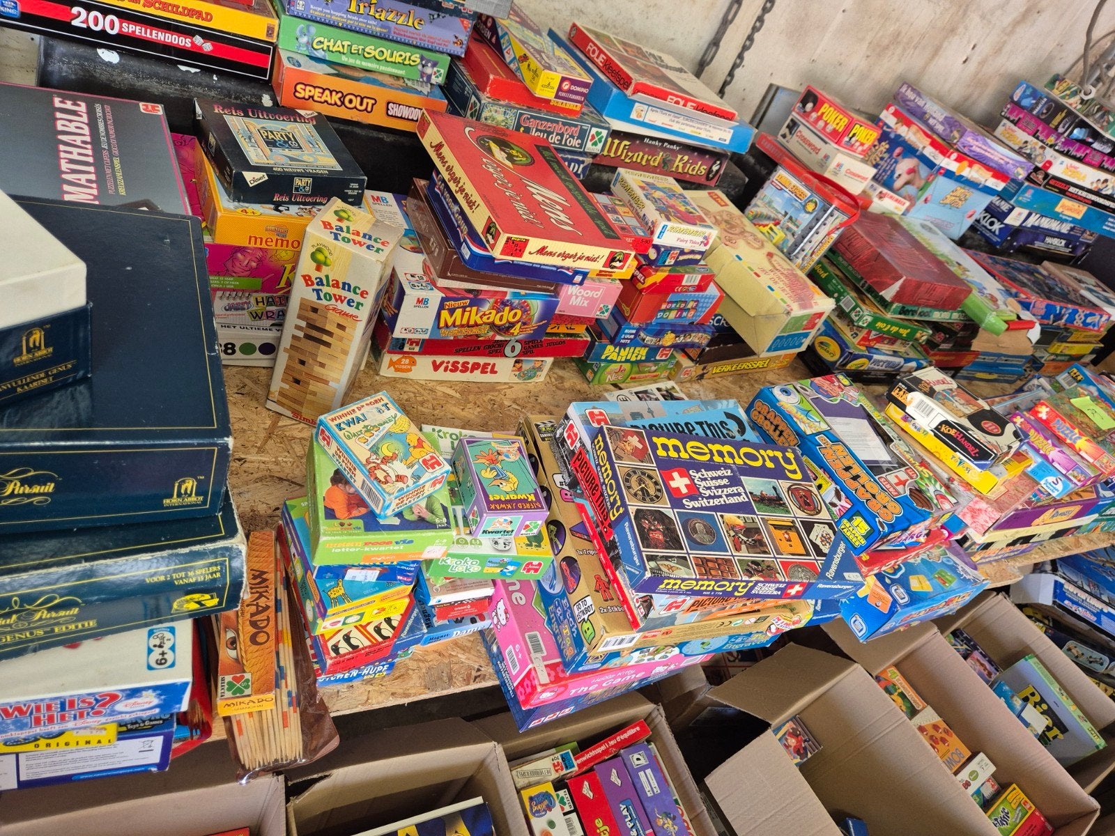 Grote partij spellen, puzzels en racebanen (ca. 1000 stuks), Ophalen of Verzenden
