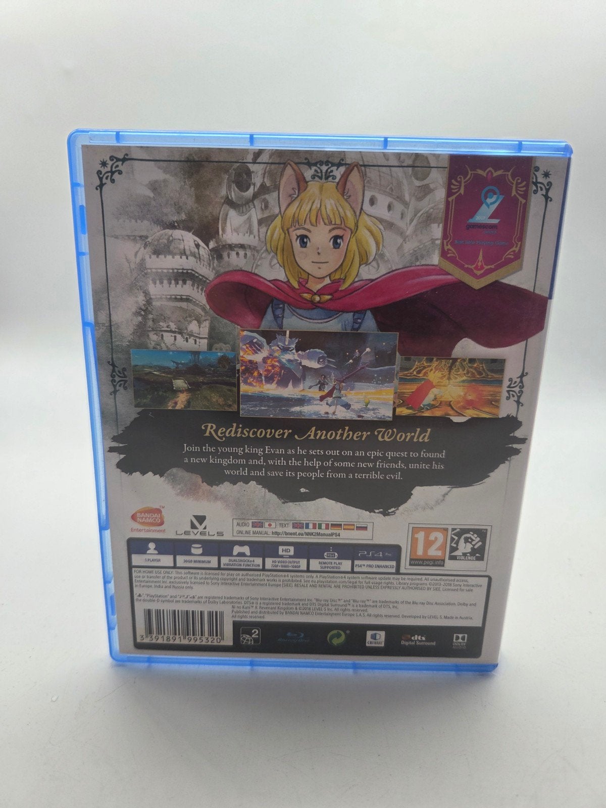 Ni no Kuni II: Revenant Kingdom PS4, Support@bandainamcoent.eu, 2-14-1, Nihonbashi, Chuo-ku, Tokyo, Japan, 1 speler, Ophalen of Verzenden