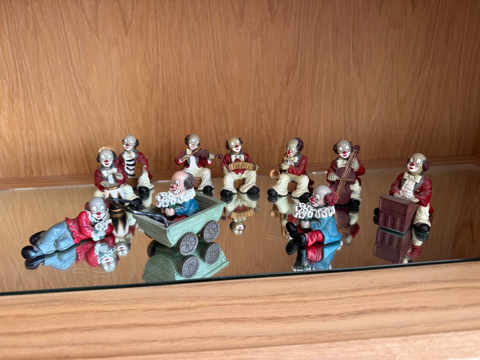 Gilde Handwerk Clowns Beeldjes - Muzikanten Collectie, Verzamelen, Ophalen, Gebruikt