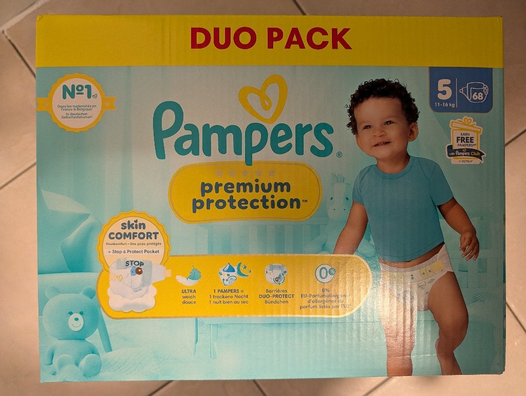 Pampers premium Protection maat 5 68 luiers, Ophalen of Verzenden, Nieuw