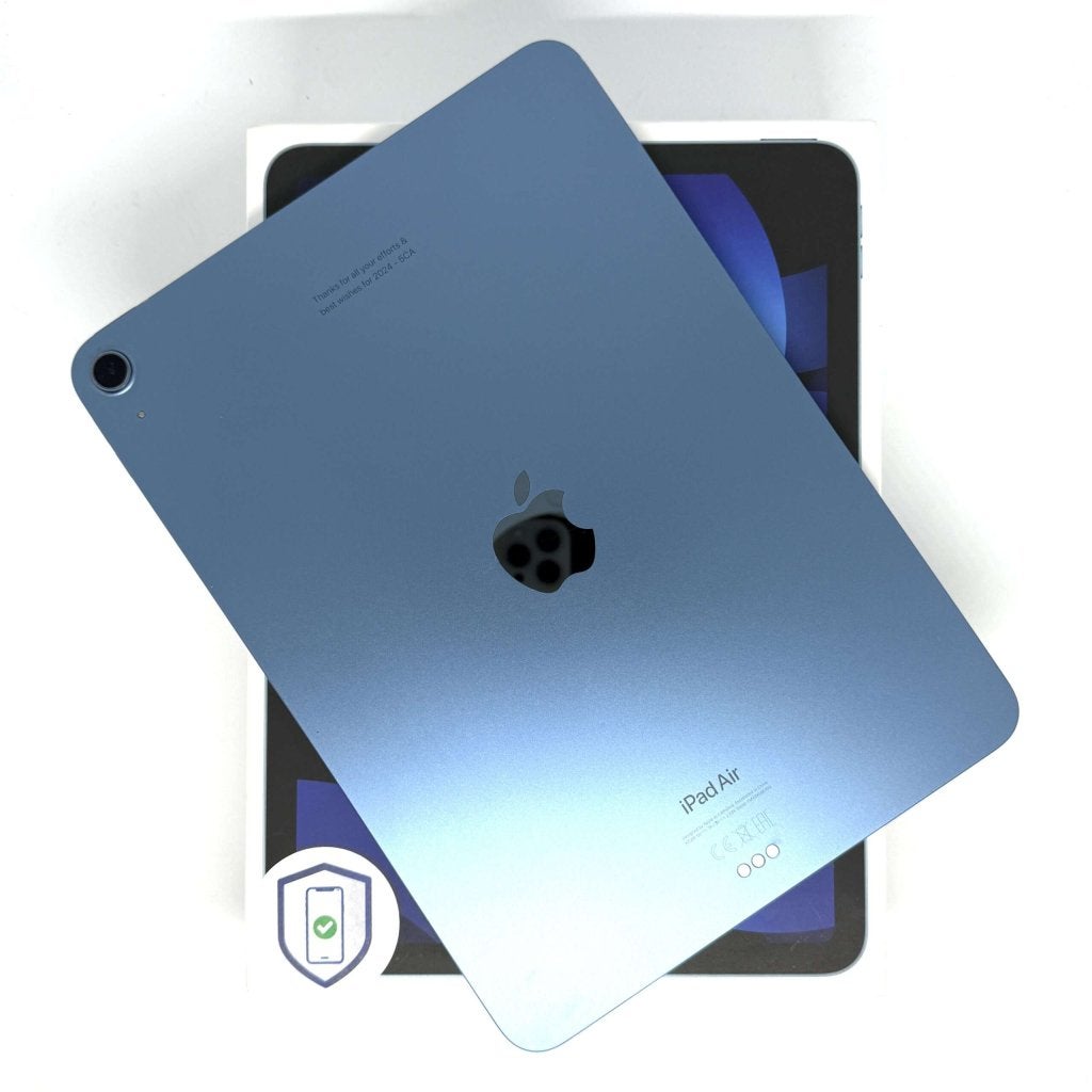 iPad Air 5e M1 256GB blauw /licht gebruikt /84% batt /garant, Computers en Software, Apple iPads, Apple, Zo goed als nieuw, Support@apple.com