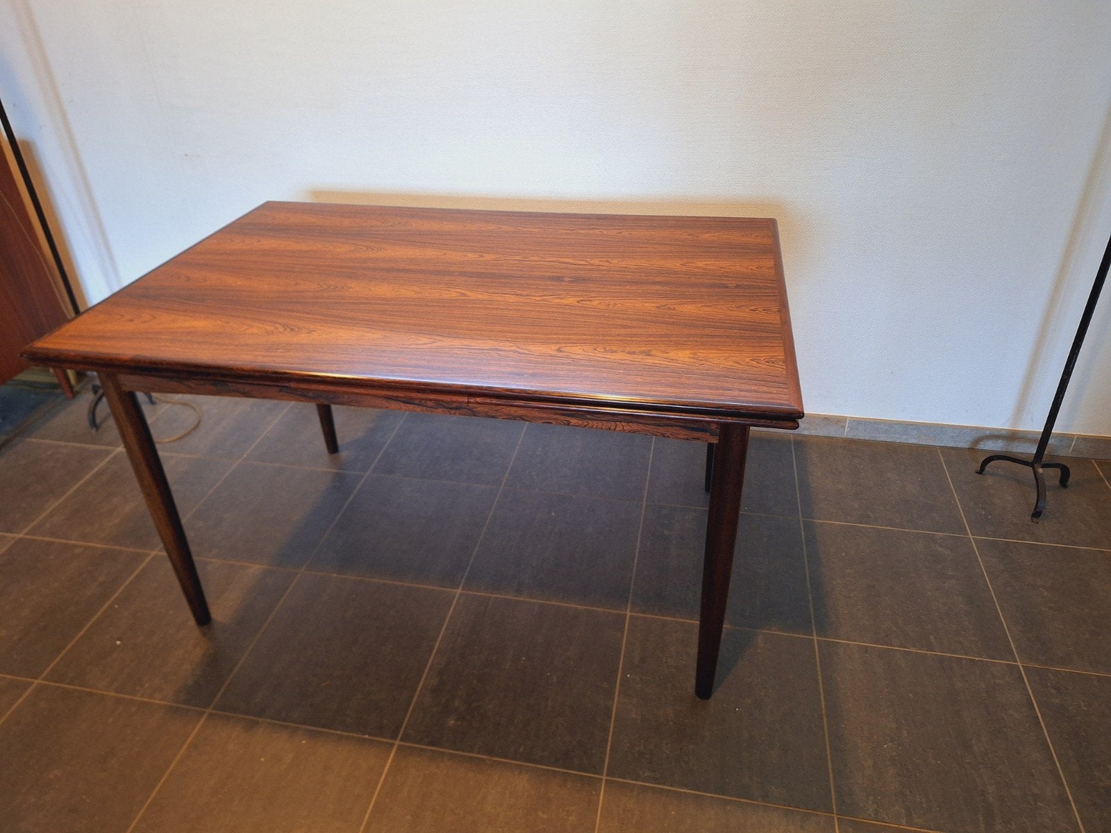 vintage palissander eettafel midcentury, Huis en Inrichting, Tafels | Eettafels, Ophalen, 200 cm of meer, 50 tot 100 cm, Zo goed als nieuw