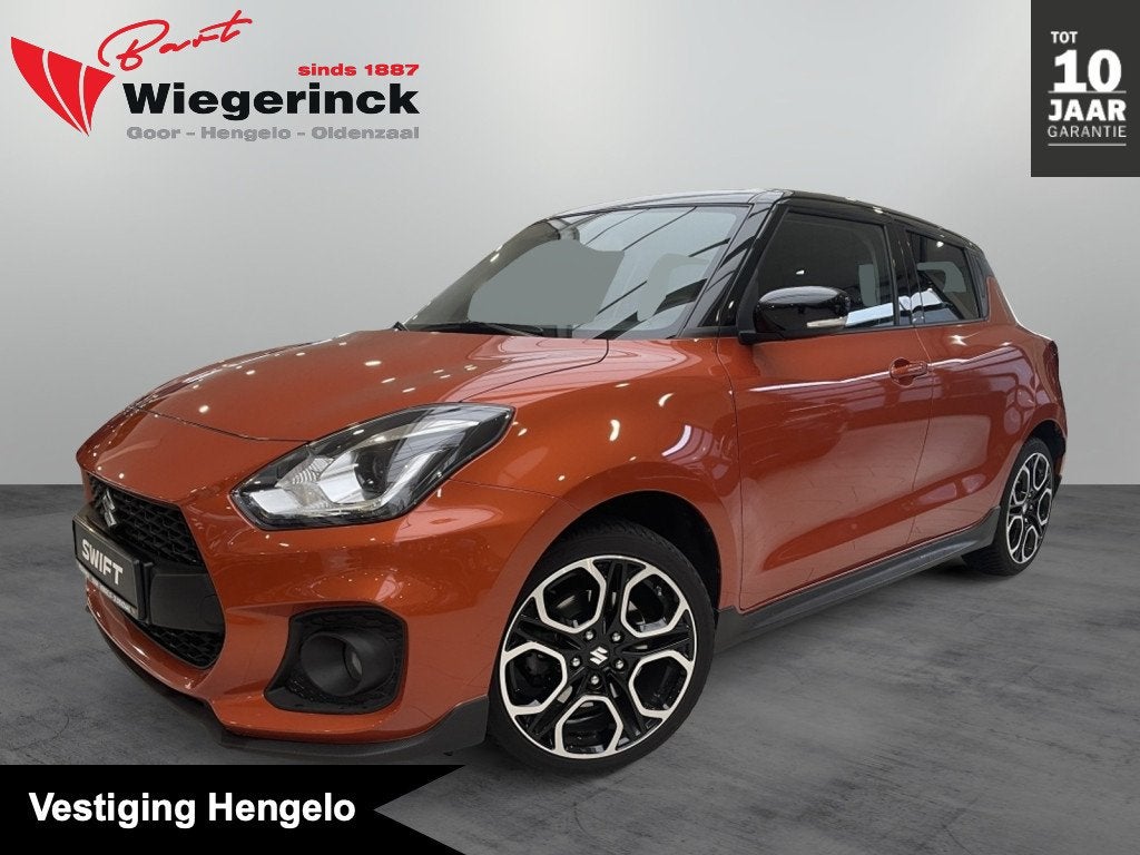 Suzuki Swift 1.4 Sport [ LAGE KM | APPLE CARPLAY / ANDROID A, Auto's, Keurmerk '100% Onderhouden', 12 maanden, Stof, Gebruikt