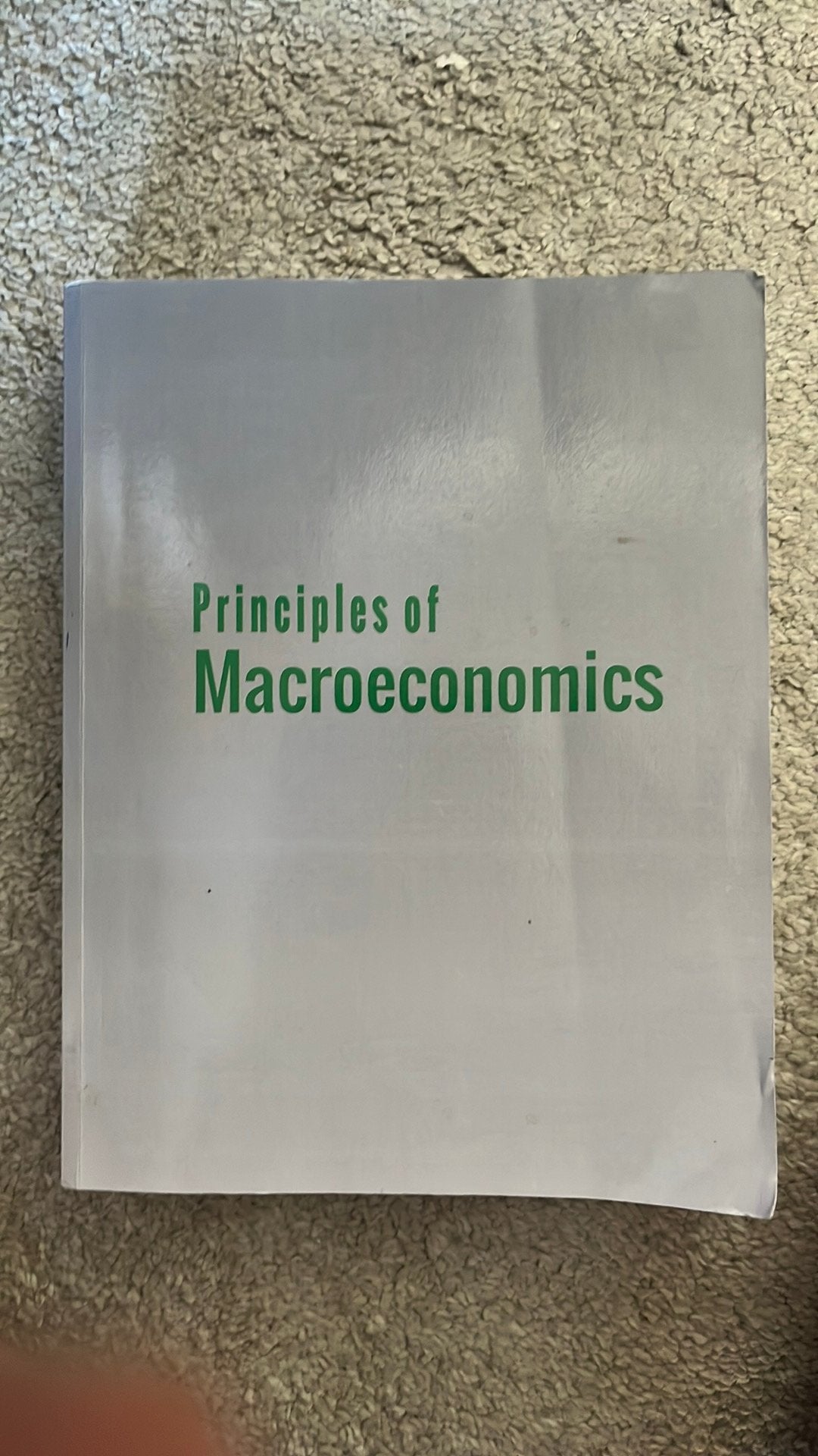 Principles of Macroeconomics - Studieboek, Ophalen, Zo goed als nieuw, Economie en Marketing