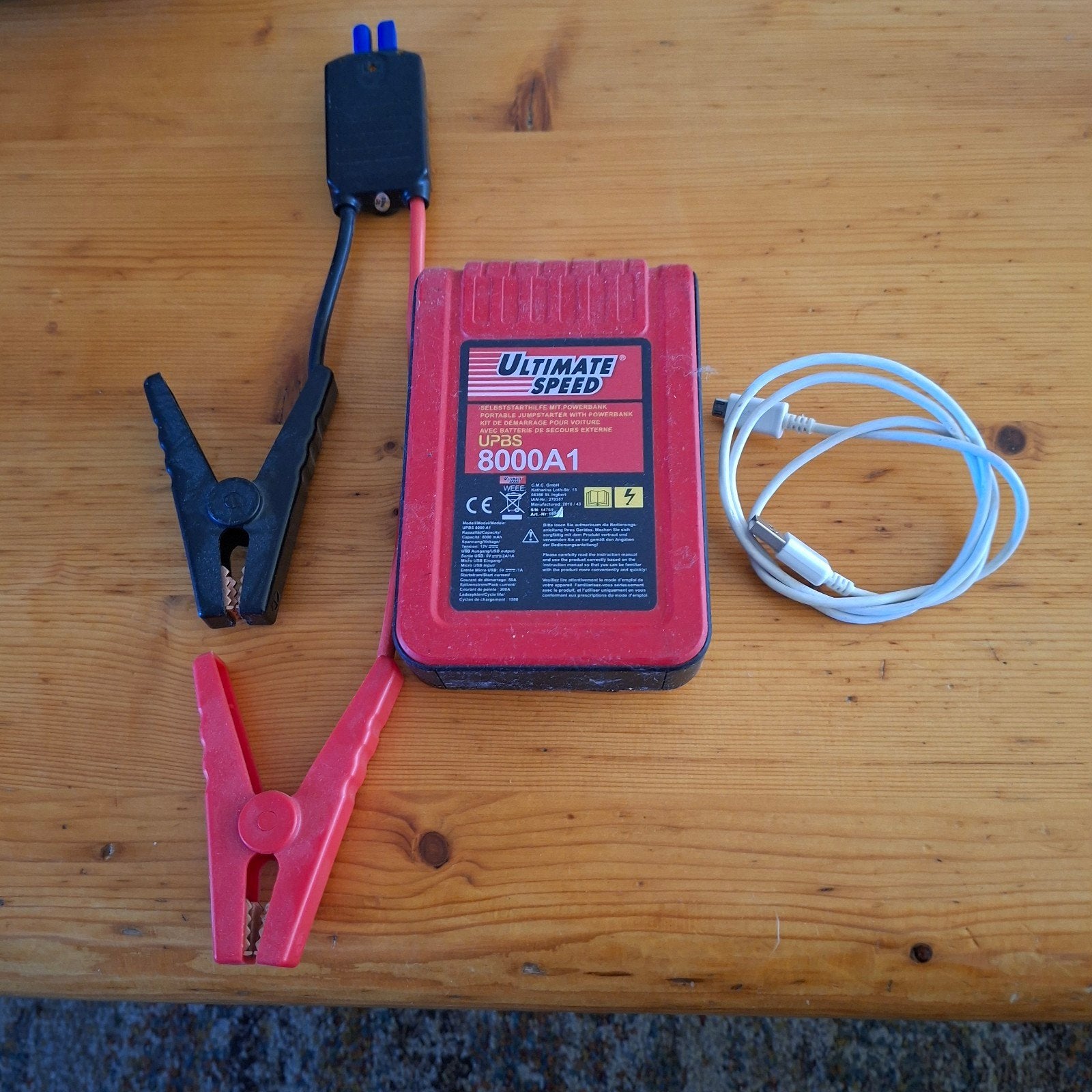 goed werkende jumpstarter, Auto diversen, Ophalen of Verzenden, Gebruikt