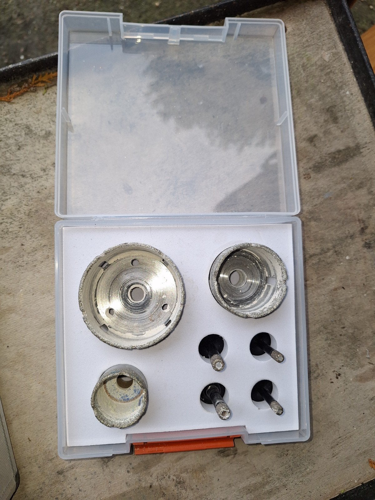 Complete tegelboren diamantboren set (7 boren), Doe-het-zelf en Verbouw, Ophalen of Verzenden, Gebruikt, Overige typen