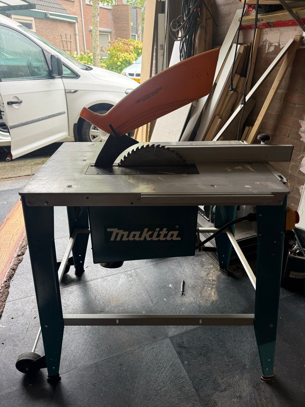 Makita 2712 Tafelzaag - 2000W, 315mm zaagblad, Gebruikt, Cirkelzaag, 70 mm of meer, Ophalen of Verzenden